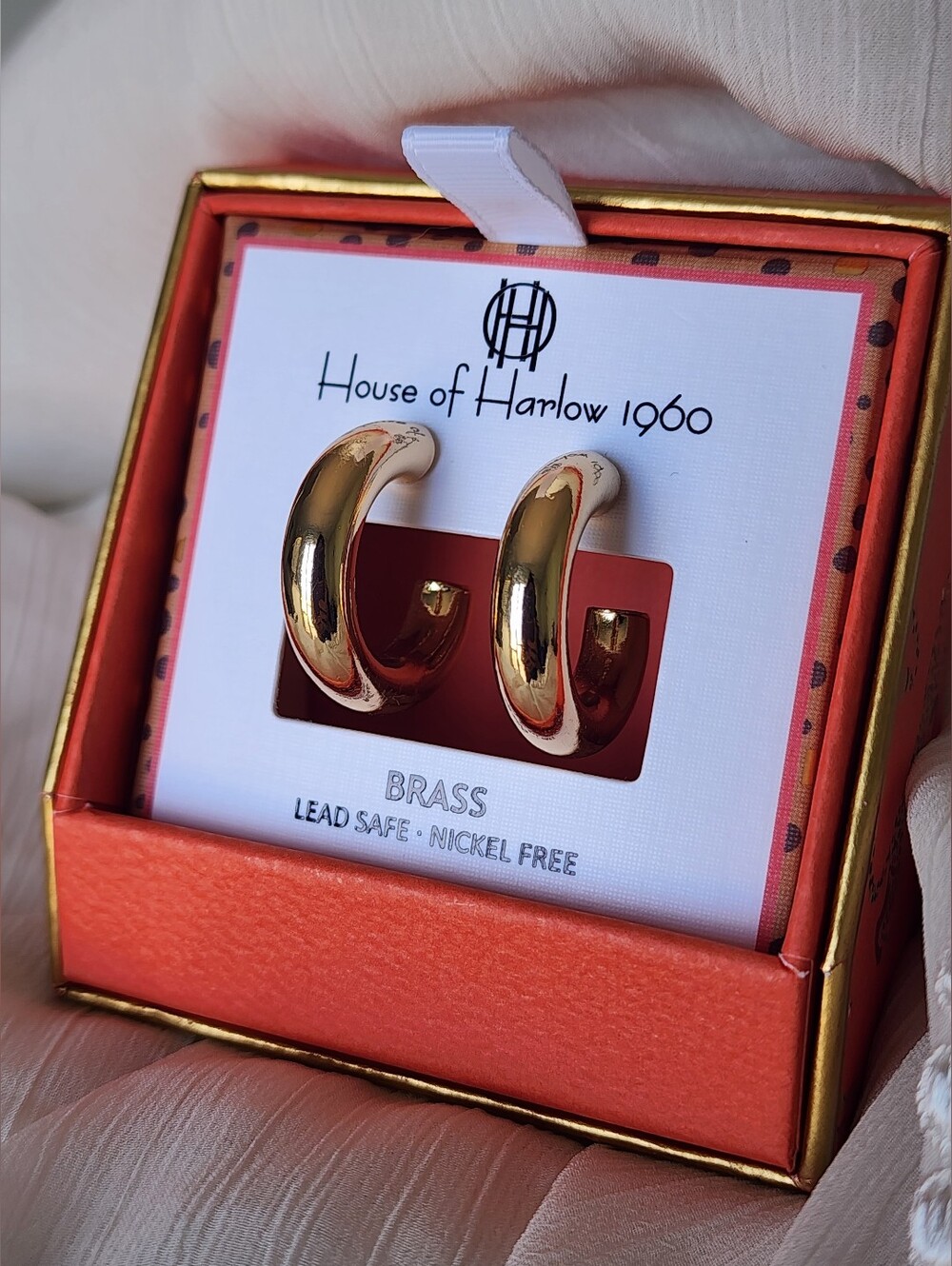 ✨️ 🟡 House of Harlow 1960 Gold-Tone Chunky Hoop Earrings